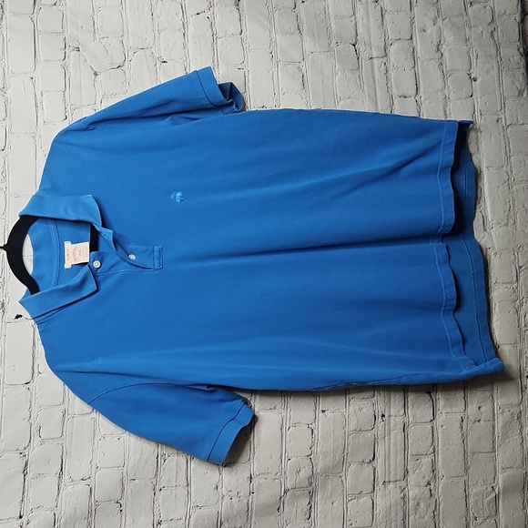 Brooks Brothers Other - Brooks Brothers 346 Blue Polo 100% Cotton Slim Fit Large